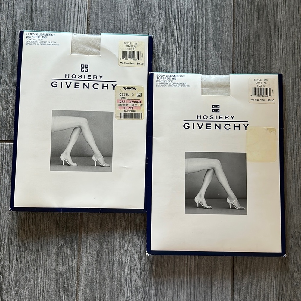 Givenchy Sheer Hosiery Body Gleamers Style 156 Crystal Size A